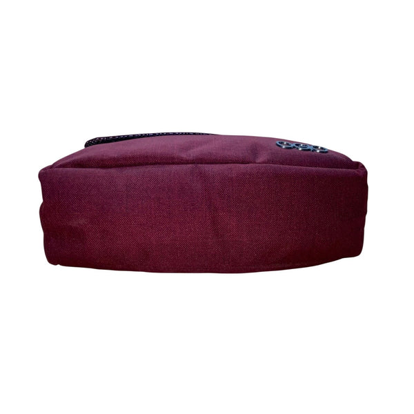 Ogio Women’s Burgundy Modern Button Accent Multiple Compartments Crossbody Bag