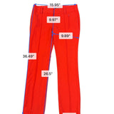 Ann Taylor Womens Red Petite Straight-Leg Pants Size 8P