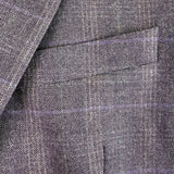 Calvin Klein Mens Gray Check Wool Blazer Jacket Stylish Plaid Formal Wear Sz40R