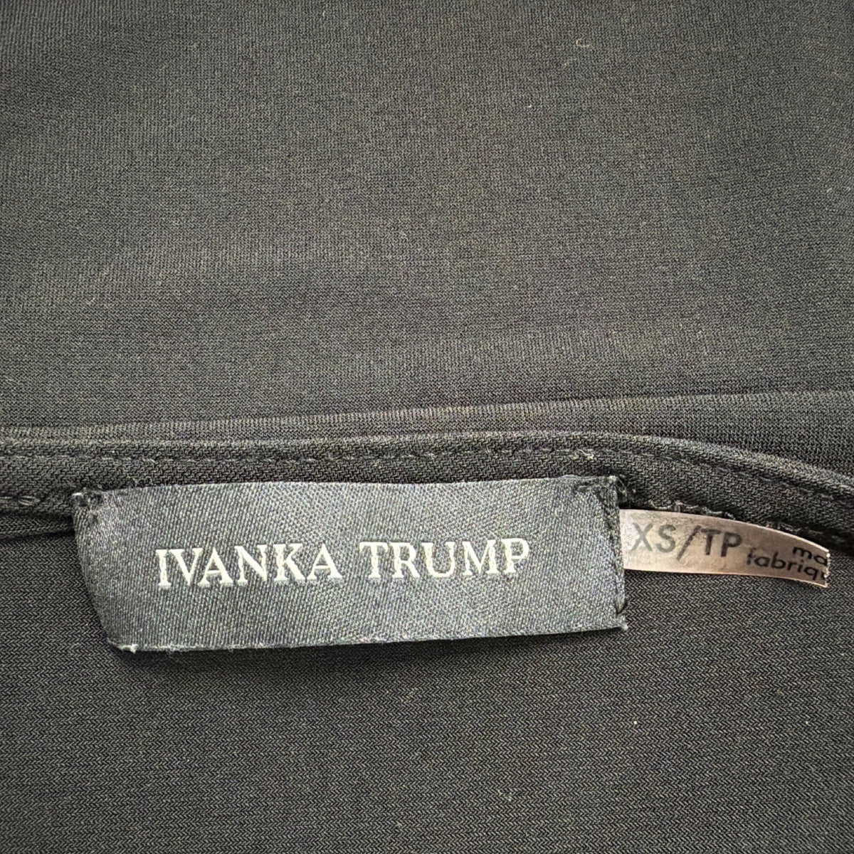 Ivanka Trump Womens Black Wrap Dress Tie Waist Sleeveless Sz XS