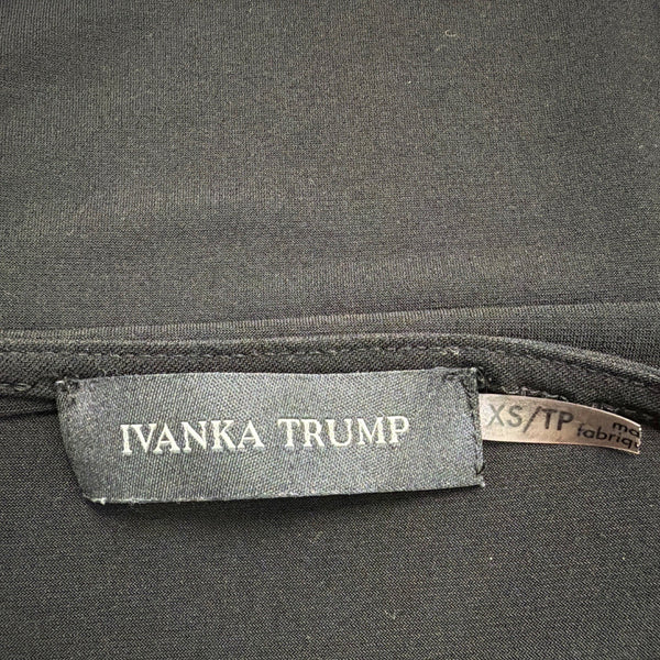 Ivanka Trump Womens Black Wrap Dress Tie Waist Sleeveless Sz XS