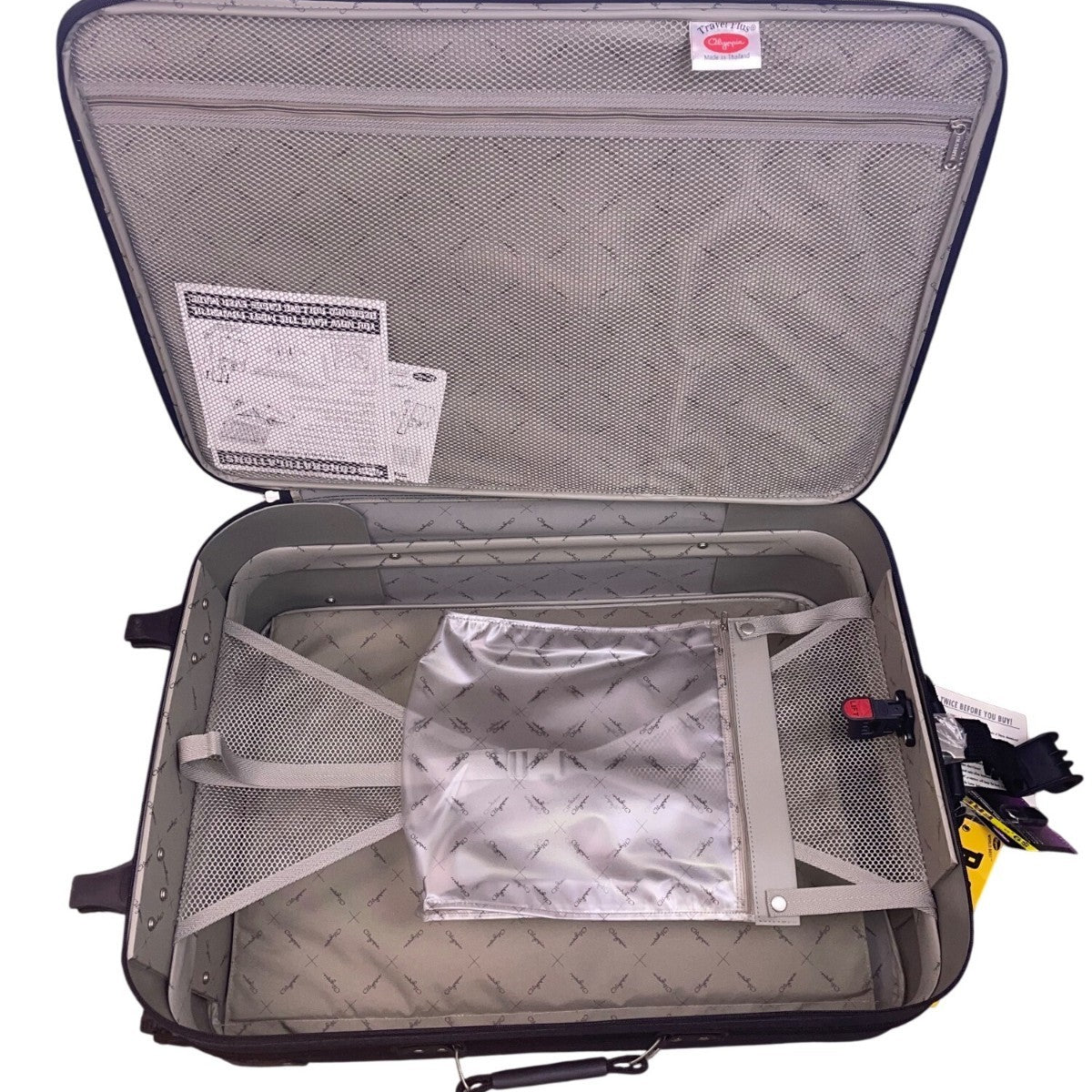 Olympia Elegance Black Free hand Hook Strap Power Handle Wheeled Travel Luggage