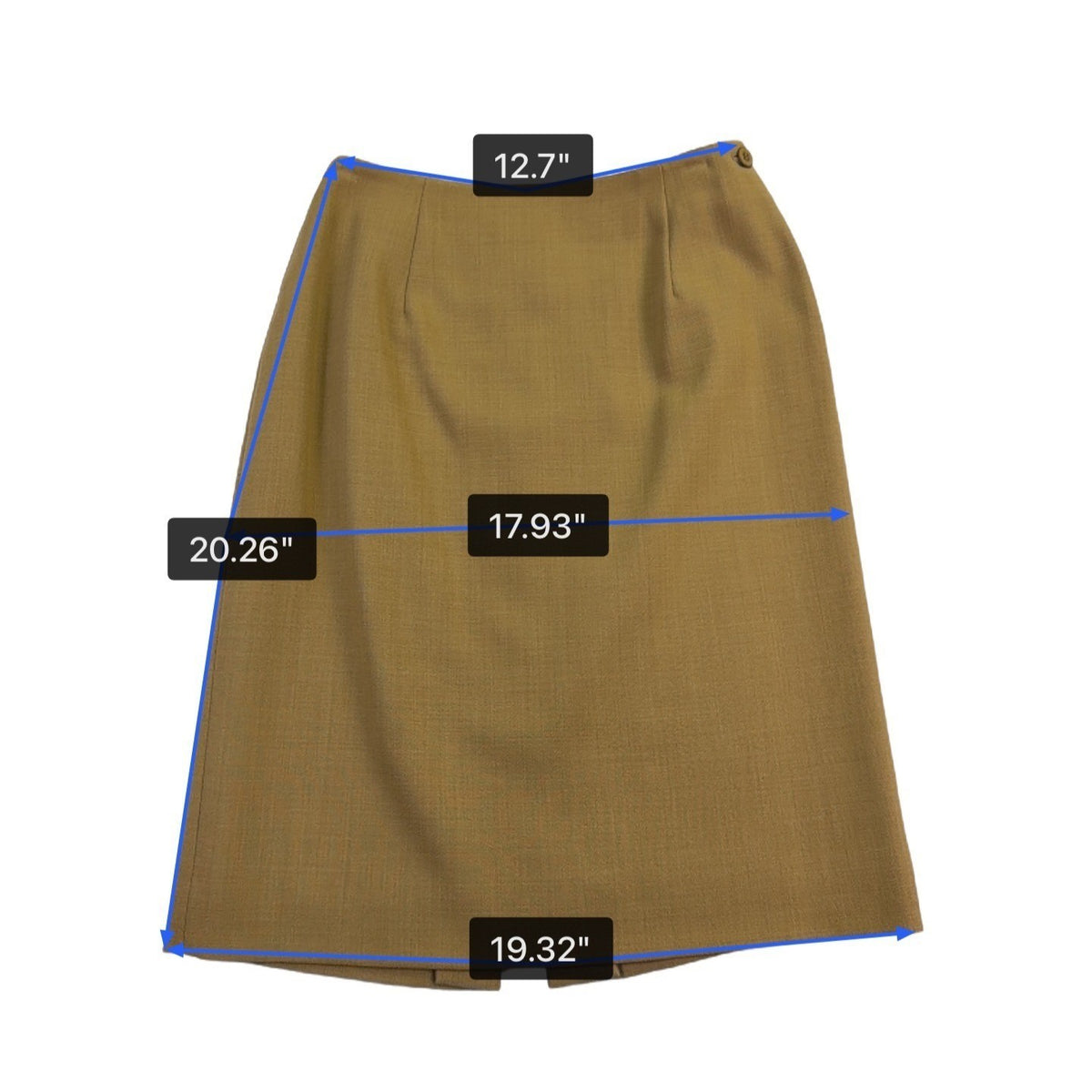 Jones New York Womens Camel Wool Skirt Petite Classic Design Size 6P
