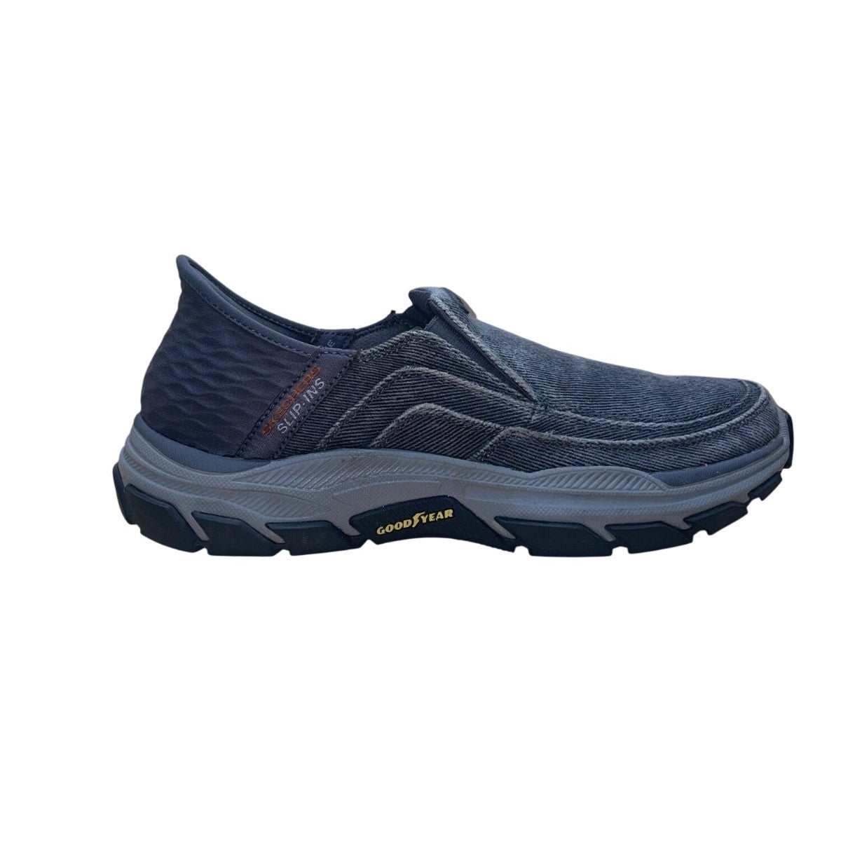 Skechers Men’s Charcoal Slip-Ons Arch Fit Air-Cooled Holmgren Shoes Size 9.5