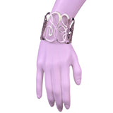 Brighton Womens Silver Tone Metal Engraved Scroll Bohemian Boho Cuff Bracelet 
