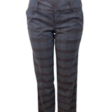 Womens Gray Plaid Straight-Leg Dress Pants By Mexx Size 10