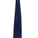 Pal Zileri Mens Brown & Blue Woven Silk Necktie Geometric Pattern Made In Italy