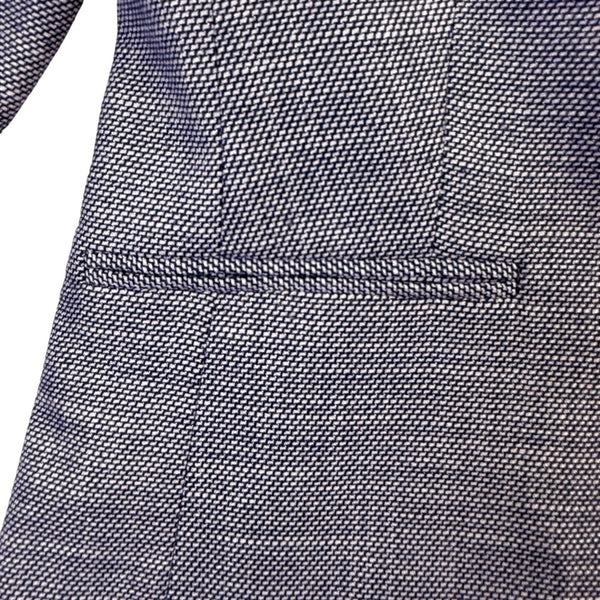 Esprit Womens Blue & Gray Single Breasted Blazer Career Jacket Size 8 
