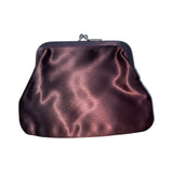 Vintage Saks Fifth Avenue By Coblentz Women’s Brown Framed Gold Clasp Purse