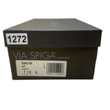 Via Spiga Women’s Navy Blue Elastic Round Toe Block Heel Pumps Size 7.5