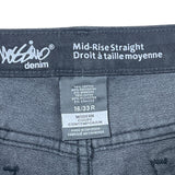 Mossimo Womens Mid-Rise Straight Jeans Size 16/32