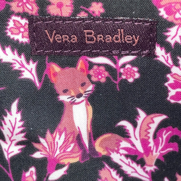 Vera Bradley Women’s Blackberry Wine RFID Slim Faux Leather Trim Wristlet Clutch