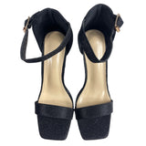 Unbranded Women's Sparkly Black Strapped Heels Sz 41 (US 8) - NWB