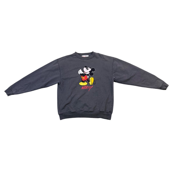 Disney Mickey Inc Mens Gray Graphic Sweatshirt Mickey Mouse Sz M