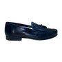 Santoni Men’s Black Leather Tassel Formal Slip-On Dallas Loafers Size 11 EE