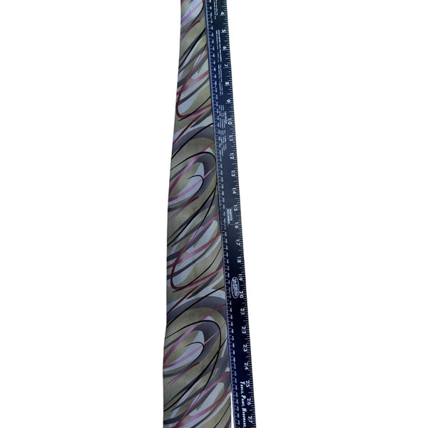 J. Garcia Mens Green Multicolor Silk Tie Wetlands I Limited Edition Collection 4