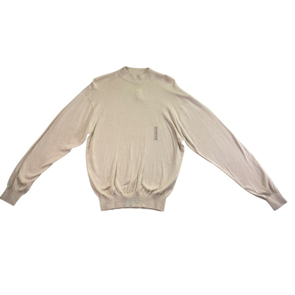Baracuta Mens Beige Sweater Lightweight Long-Sleeve Pullover Knitwear Sz XL