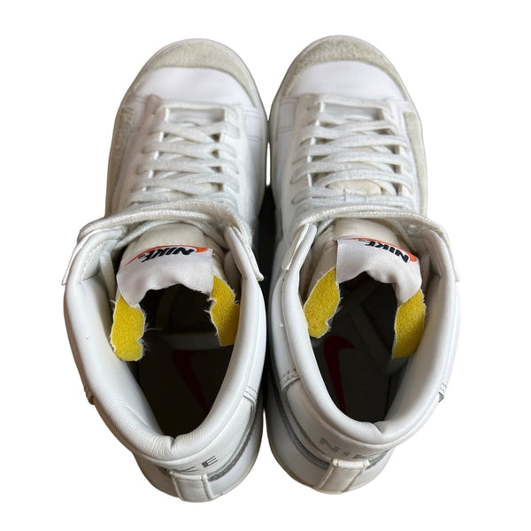 Nike Blazer '77 Essential Mid White Metallic Silver W Size 9.5