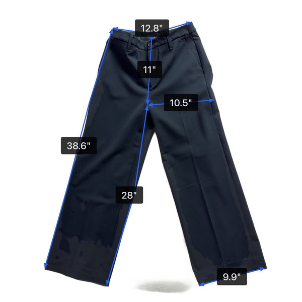 Banana Republic Womens Black Polyester Wide-Leg Crop Stretch Pants Size 6L New