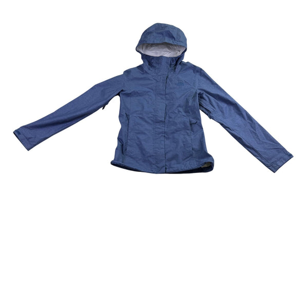 The North Face Womens Blue Hooded Lightweight Jacket Water-Resistant Size S
