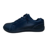 Relxfeet Men’s Black Faux Leather Lace-Up Barefoot Casual Sneakers Size 44