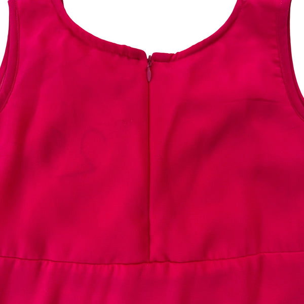 Lovu Kids Girls Pink Sleeveless Embroidered Dress Floral Accents Size 28