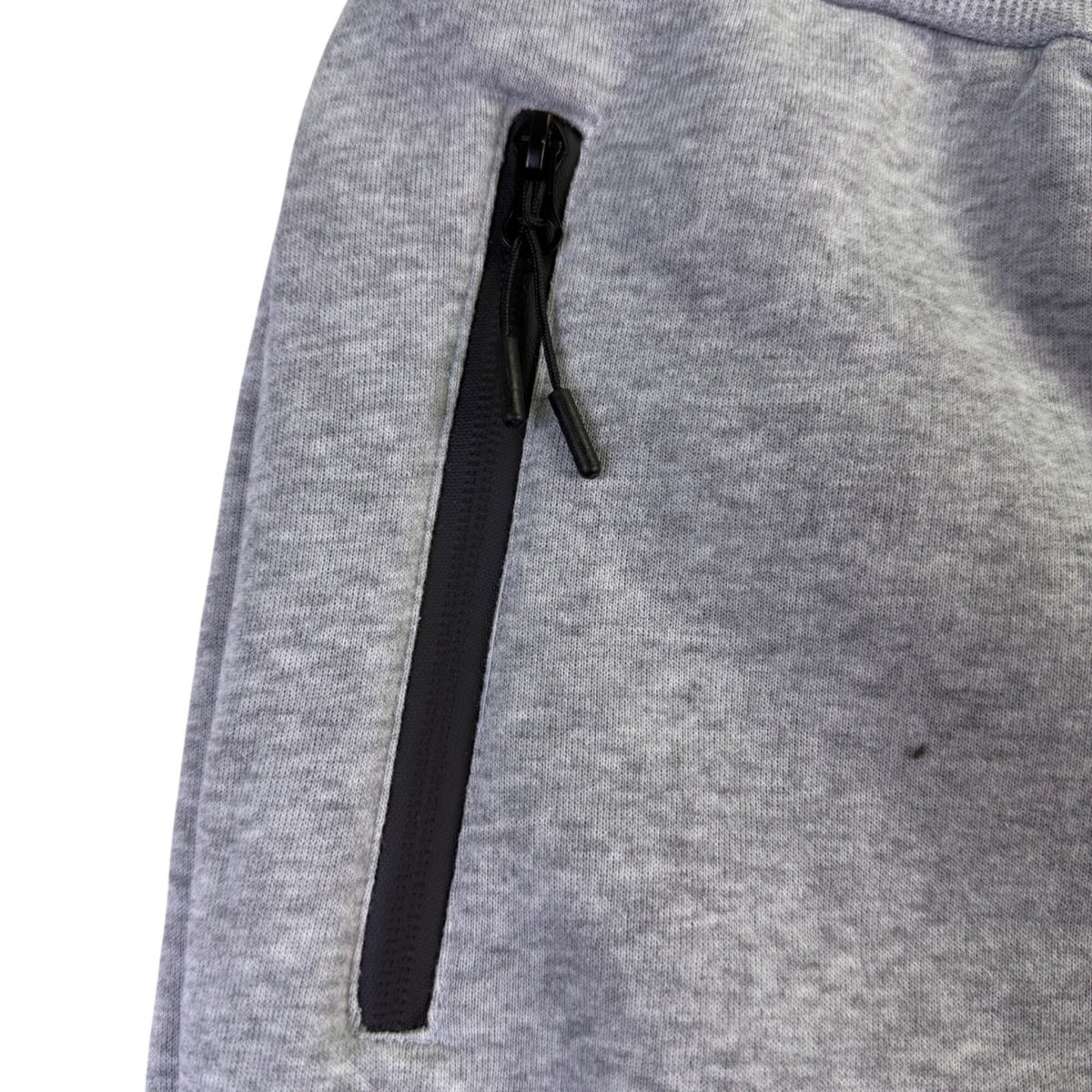 Pure Champ Mens Gray Jogger Pants With Zipper Pockets & Drawstring Size M
