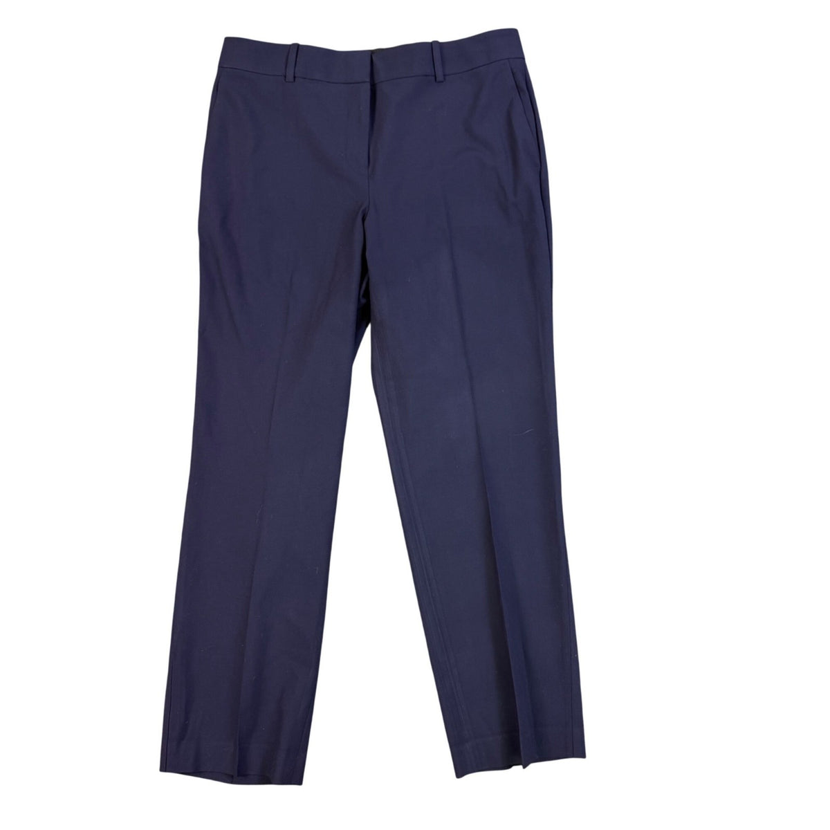 Ann Taylor Womens Navy Petite-Curvy Fit Pants Classic Style Size 8P