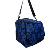 L.L. Bean Women’s Blue Floral With Adjustable Shoulder Strap Travel Bag