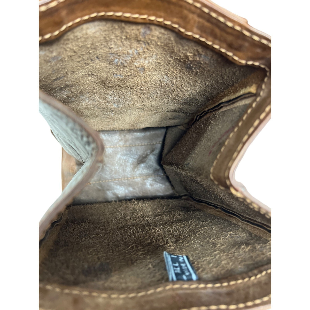 Handmade in Paraguay Brown Leather Bucket Tote Bag