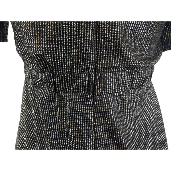 19 Cooper Women's Black and Silver Short Pants and Sleeve Jumpsuit Sz XS