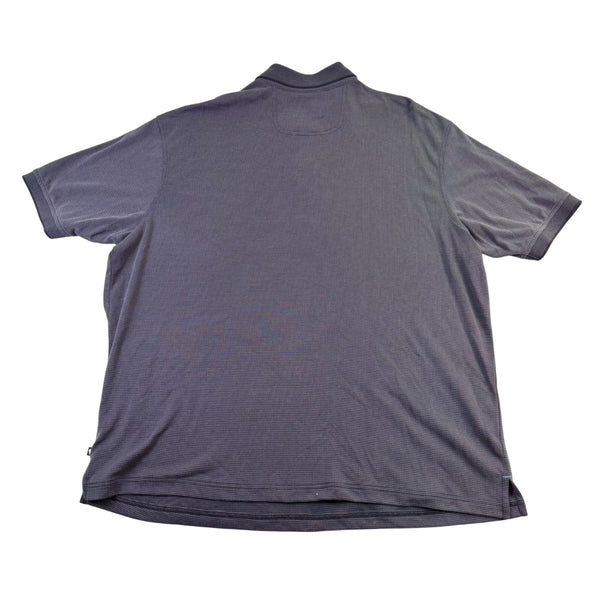Tommy Bahama Mens Gray Modal Polo Shirt Textured Patterned Design Size XXL