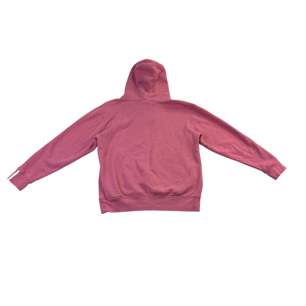 Adidas Mens Burgundy Pullover Hoodie Classic Design With Front Pocket Size S