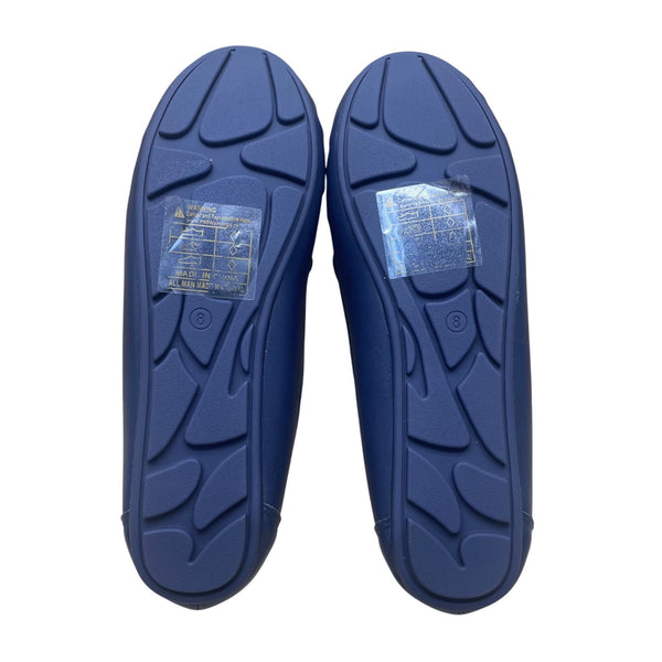 Alexis Bendel Women’s Blue Faux Leather Slip-On Susanna Moccasin Loafers Size 8