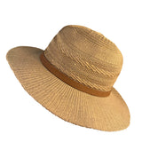 Treasure & Bond Womens Brown Straw Wide Brim Hat Decorative Band Accents