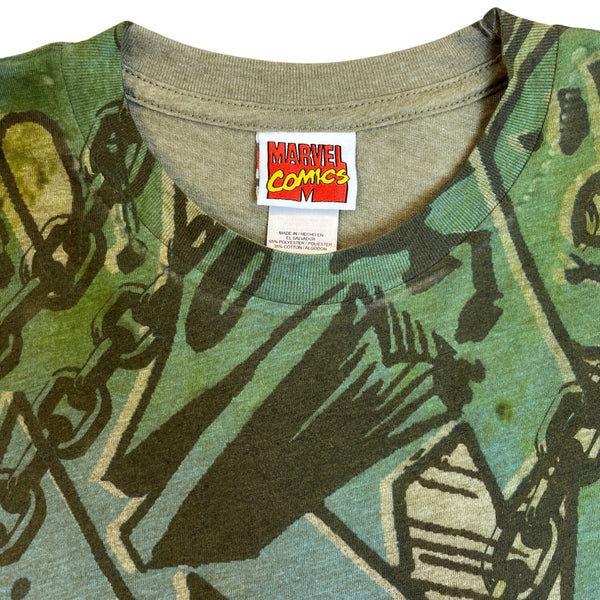 Marvel Comics Hulk Graphic Tee Green Athletic Fit Unisex Size XL