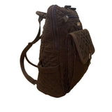 Vera Bradley Women’s Brown Quilted Fabric With Buckle Front Pocket Backpack
