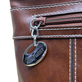 Nine West Women’s Brown Faux Leather Zip Closure Adjustable Strap Crossbody Bag