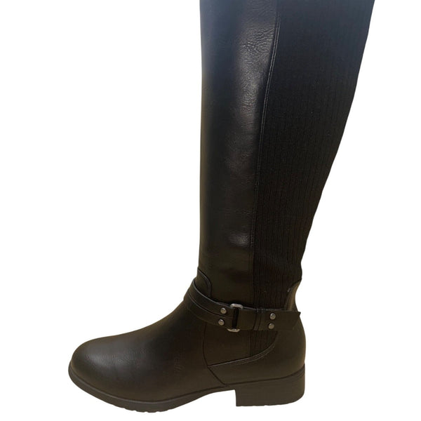 LifeStride Women’s Black Knee Soft System High Riding Boots Size 7M