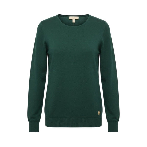 Michael Kors Womens Green Knit Sweater Lightweight Long Sleeve Sz M