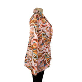Pretty Little Thing Womens Multicolor Marble Print Oversized Blazer Size 6