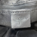 Casper Women’s Black Suede Soft Interior Pocket Silver Hardware Classic Hobo Bag