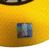 NBA Newera White Basketball Hat Los Angeles Lakers Fitted Cap Sz 7