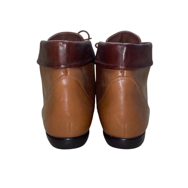 Hunt Club Women’s Brown Leather Lace-Up Kerry Ankle Booties Size 11M