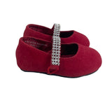 Stuart Witzman Baby Toddlers Sugar Ballerina Burgundy Shoes Sz 2
