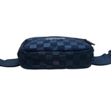 Yuma Unisex Black Checkered Adjustable Strap Fanny Pack Small Crossbody Bag