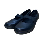 Bass Women’s Black Leather & Elastic Strap Slip-On Mary Jane Wedge Shoes Size 7M
