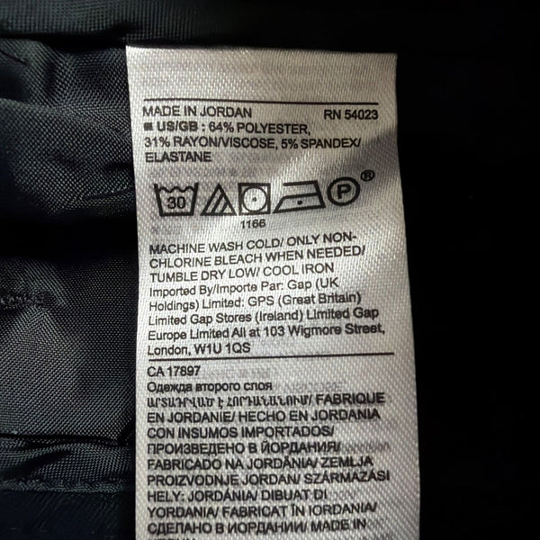 Banana Republic Womens Black Polyester Wide-Leg Crop Stretch Pants Size 6L New