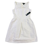 Lauren Ralph Lauren Womens White Textured Sleeveless A-Line Dress Size 8