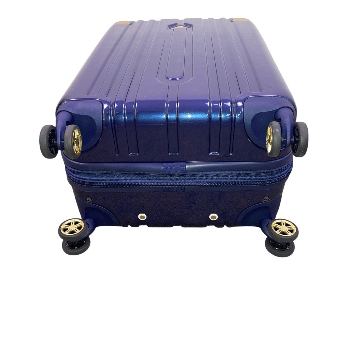 Triforce Navy Blue Telescopic Handle Build-in Scale Allure Collection Luggage
